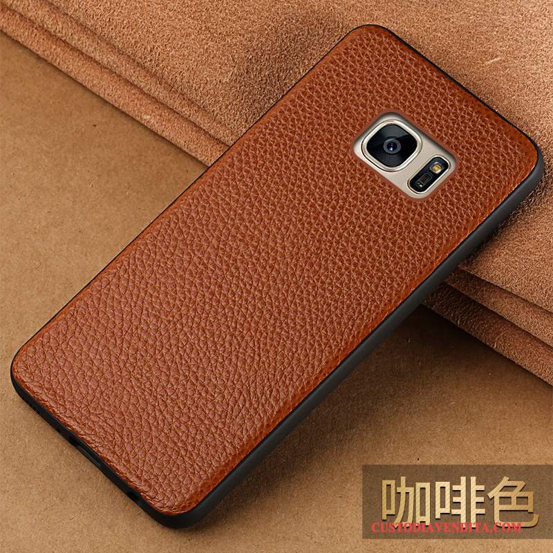 Custodia Samsung Galaxy S7 Pelle Telefono Tutto Incluso, Cover Samsung Galaxy S7 Creativo Elegante Anti-caduta