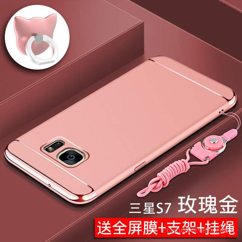 Custodia Samsung Galaxy S7 Protezione Anti-cadutatelefono, Cover Samsung Galaxy S7 Rosa Difficile