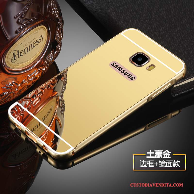 Custodia Samsung Galaxy S7 Protezione Argento Anti-caduta, Cover Samsung Galaxy S7 Telaio Specchio