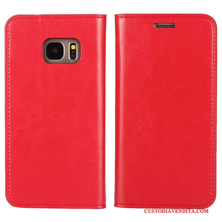 Custodia Samsung Galaxy S7 Protezione Nerotelefono, Cover Samsung Galaxy S7 Pelle