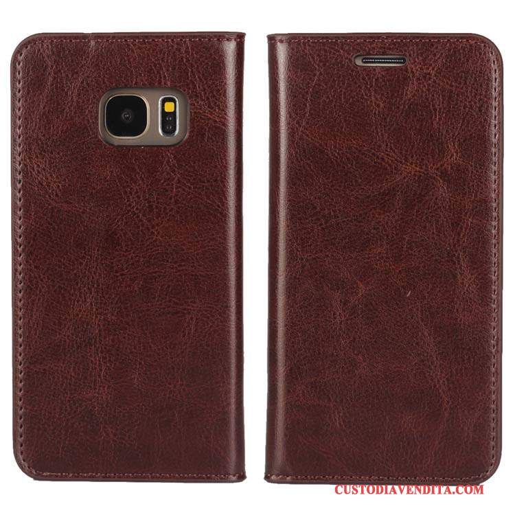 Custodia Samsung Galaxy S7 Protezione Nerotelefono, Cover Samsung Galaxy S7 Pelle