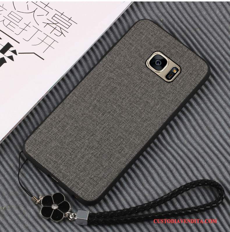 Custodia Samsung Galaxy S7 Silicone Morbidotelefono, Cover Samsung Galaxy S7 Pelle Tutto Incluso