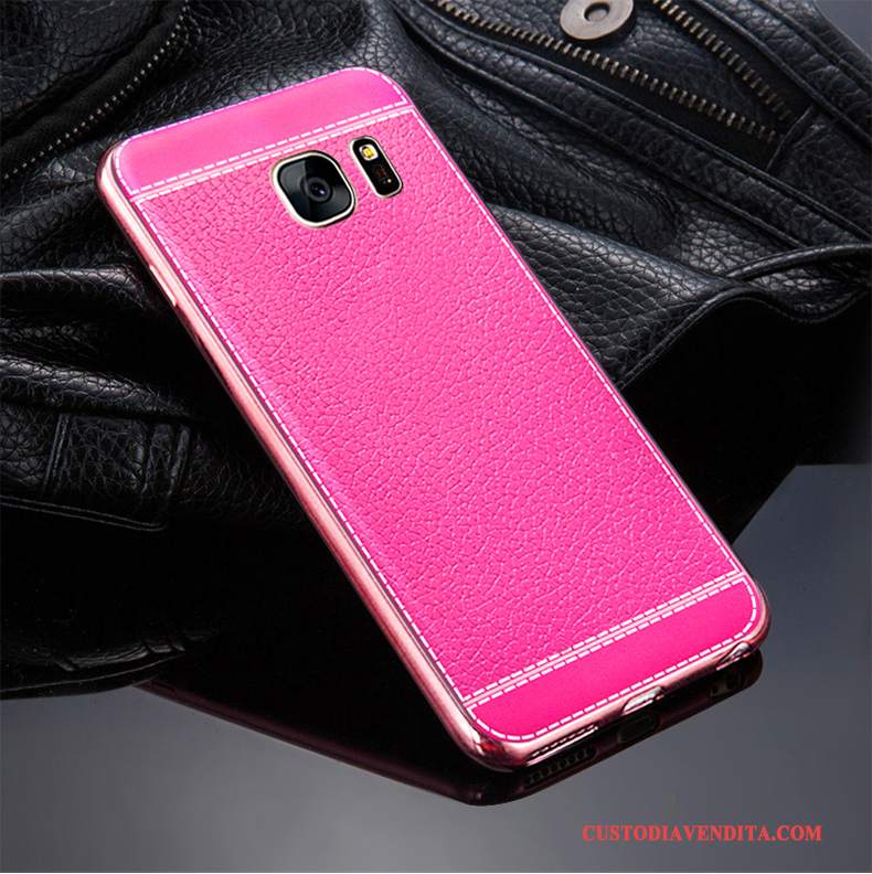 Custodia Samsung Galaxy S7 Silicone Rossotelefono, Cover Samsung Galaxy S7 Protezione Anti-caduta