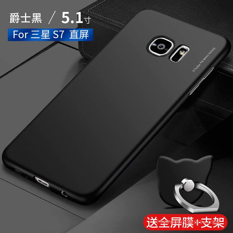 Custodia Samsung Galaxy S7 Sottile Nero, Cover Samsung Galaxy S7 Telefono Anti-caduta