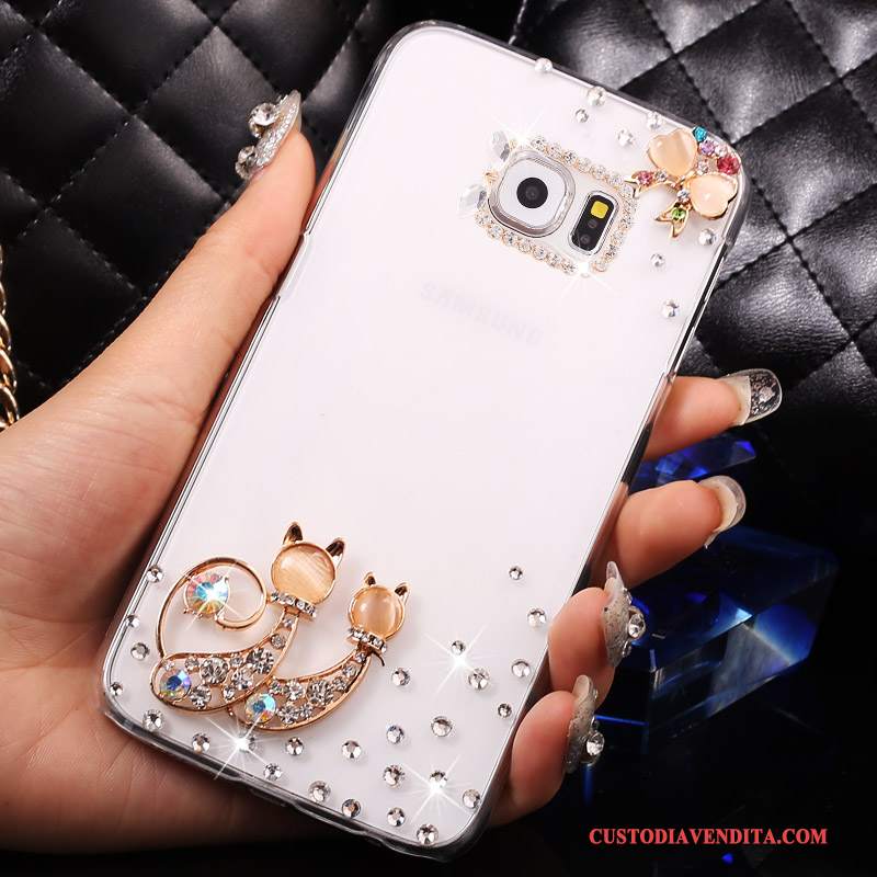 Custodia Samsung Galaxy S7 Strass Sottile Bianco, Cover Samsung Galaxy S7 Protezione Trasparente