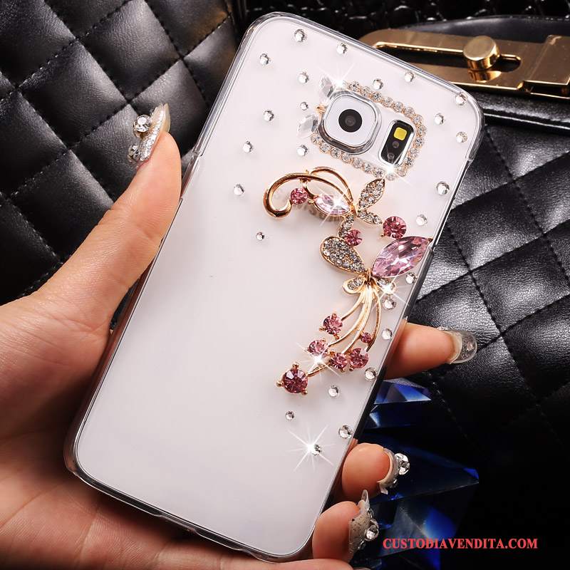 Custodia Samsung Galaxy S7 Strass Sottile Bianco, Cover Samsung Galaxy S7 Protezione Trasparente