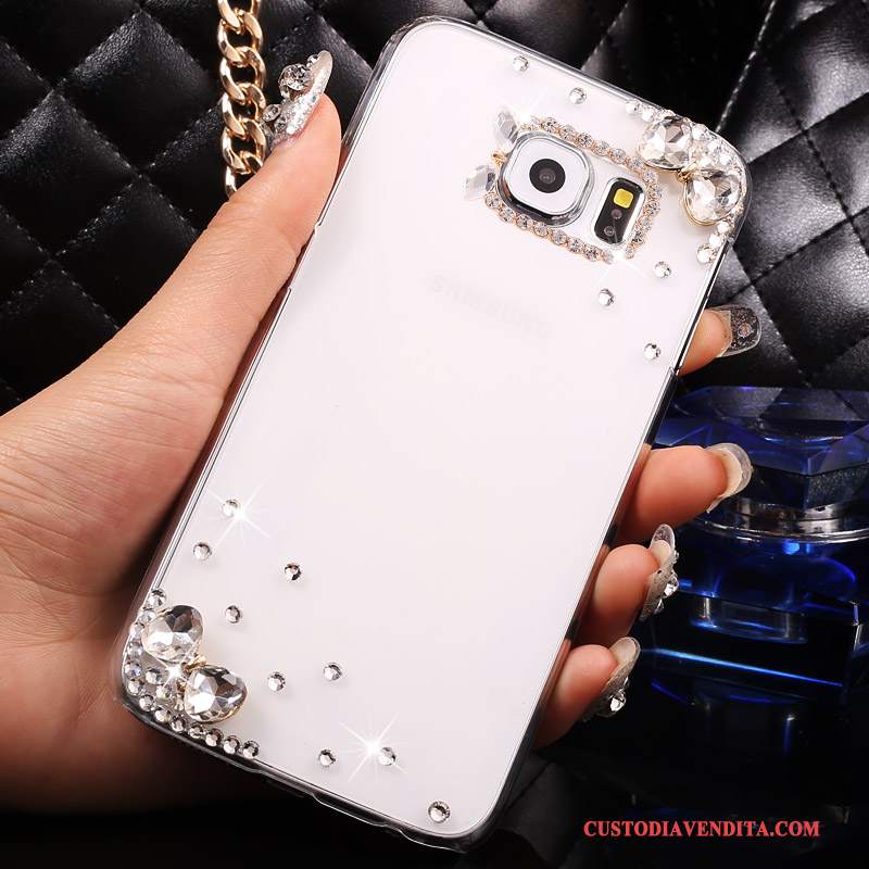 Custodia Samsung Galaxy S7 Strass Sottile Bianco, Cover Samsung Galaxy S7 Protezione Trasparente