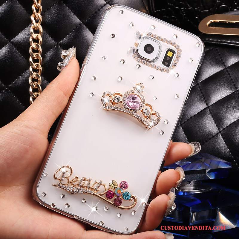 Custodia Samsung Galaxy S7 Strass Sottile Bianco, Cover Samsung Galaxy S7 Protezione Trasparente