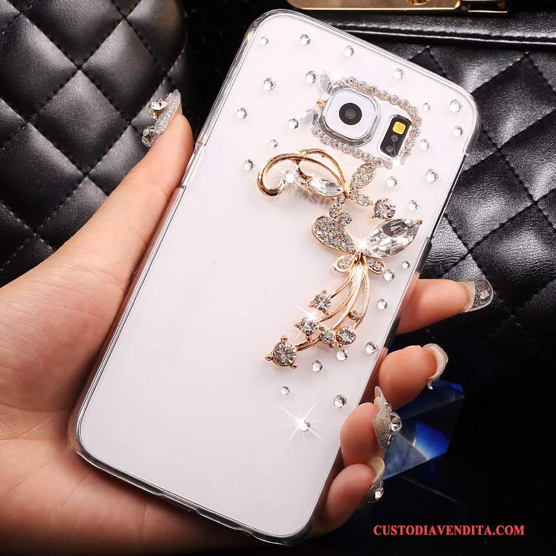 Custodia Samsung Galaxy S7 Strass Sottile Bianco, Cover Samsung Galaxy S7 Protezione Trasparente