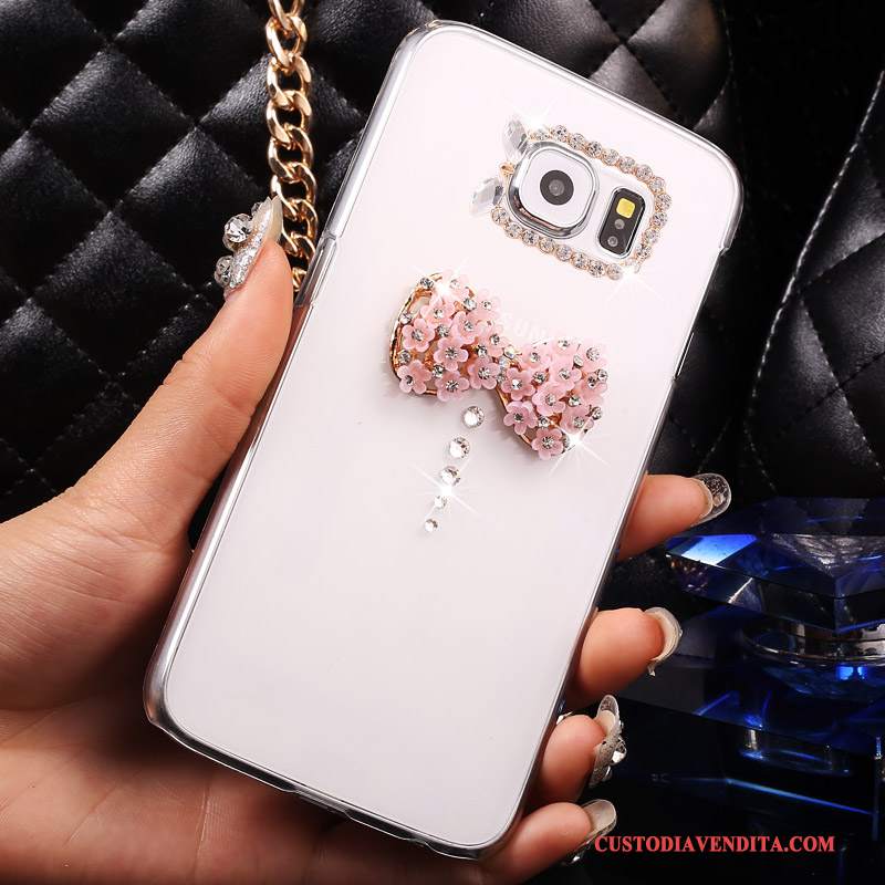 Custodia Samsung Galaxy S7 Strass Sottile Bianco, Cover Samsung Galaxy S7 Protezione Trasparente