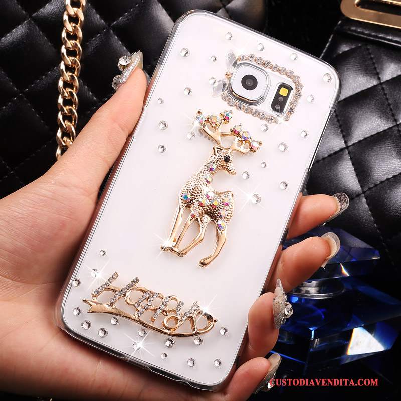 Custodia Samsung Galaxy S7 Strass Sottile Bianco, Cover Samsung Galaxy S7 Protezione Trasparente