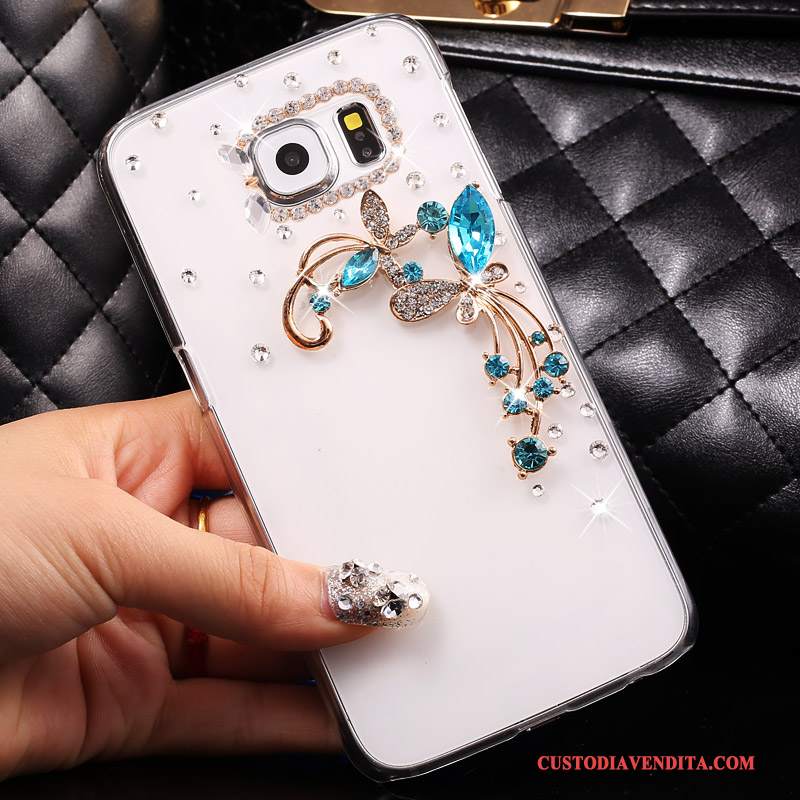 Custodia Samsung Galaxy S7 Strass Sottile Bianco, Cover Samsung Galaxy S7 Protezione Trasparente