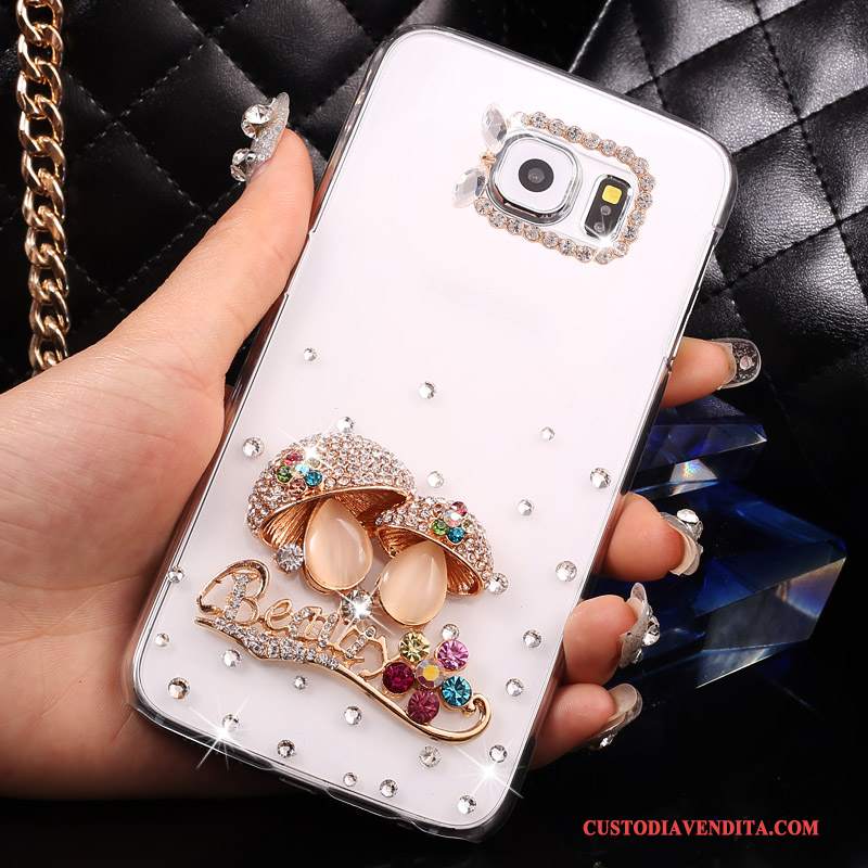 Custodia Samsung Galaxy S7 Strass Sottile Bianco, Cover Samsung Galaxy S7 Protezione Trasparente