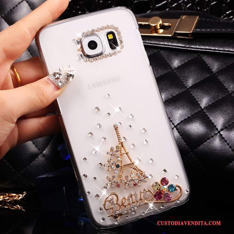 Custodia Samsung Galaxy S7 Strass Sottile Bianco, Cover Samsung Galaxy S7 Protezione Trasparente