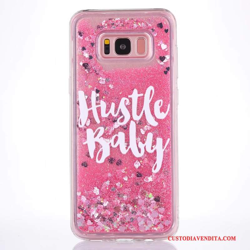 Custodia Samsung Galaxy S8+ Cartone Animato Tendenza Tutto Incluso, Cover Samsung Galaxy S8+ Creativo Liquido Sabbie Mobili