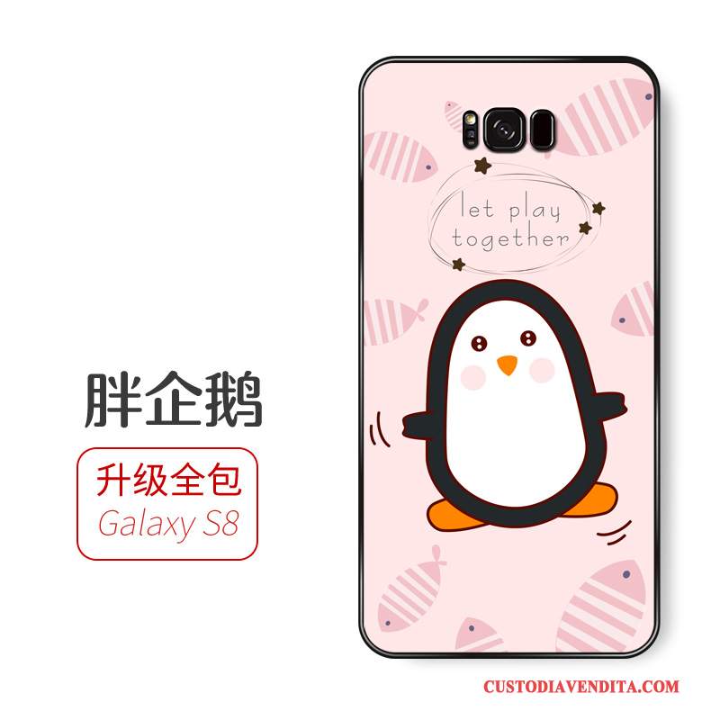 Custodia Samsung Galaxy S8 Cartone Animato Tendenzatelefono, Cover Samsung Galaxy S8 Protezione Rosa Sottile