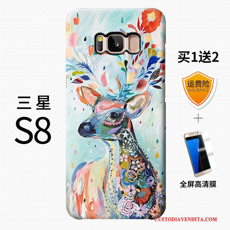 Custodia Samsung Galaxy S8 Colore Anti-caduta Macchiati, Cover Samsung Galaxy S8 Creativo Difficile Di Personalità