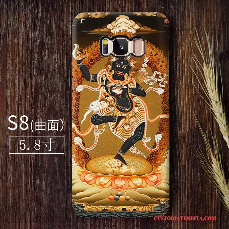 Custodia Samsung Galaxy S8 Colore Anti-caduta Tendenza, Cover Samsung Galaxy S8 Budda Macchiati