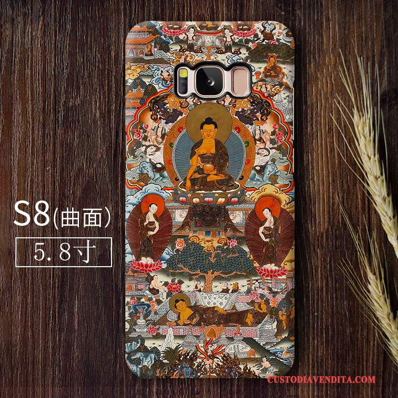 Custodia Samsung Galaxy S8 Colore Anti-caduta Tendenza, Cover Samsung Galaxy S8 Budda Macchiati