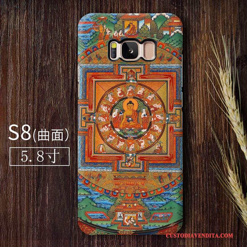 Custodia Samsung Galaxy S8 Colore Anti-caduta Tendenza, Cover Samsung Galaxy S8 Budda Macchiati