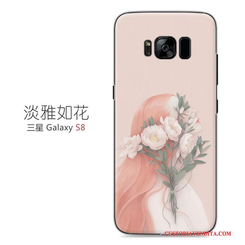 Custodia Samsung Galaxy S8 Colore Difficile Arte, Cover Samsung Galaxy S8 Protezione Rosatelefono