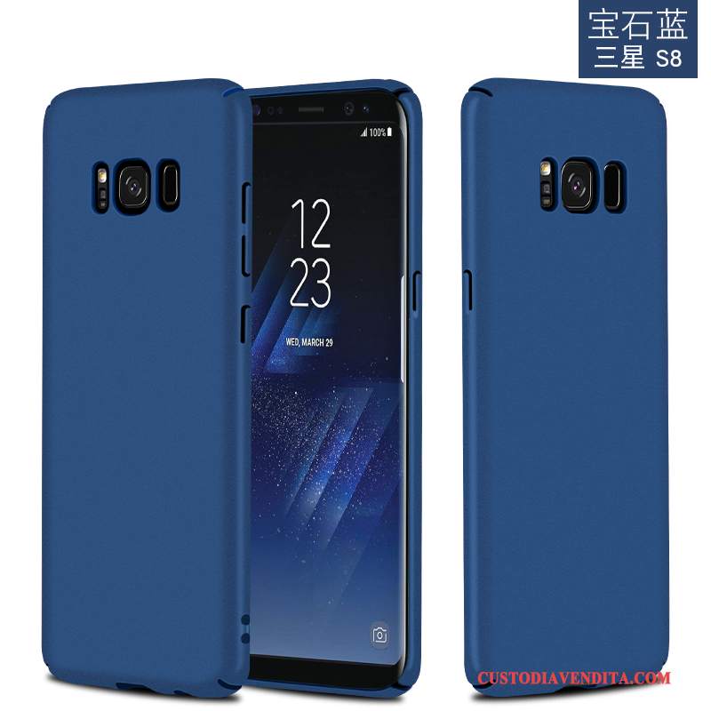 Custodia Samsung Galaxy S8 Colore Difficile Sottile, Cover Samsung Galaxy S8 Protezione Ring Supporto