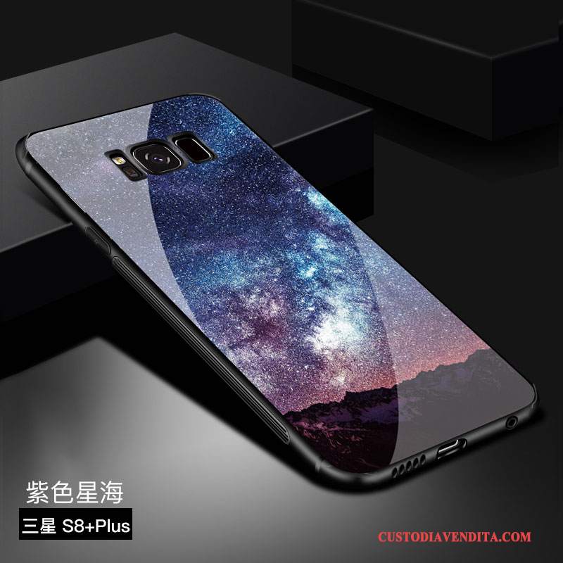 Custodia Samsung Galaxy S8+ Colore Sottile Vetro, Cover Samsung Galaxy S8+ Creativo Tendenza Di Personalità