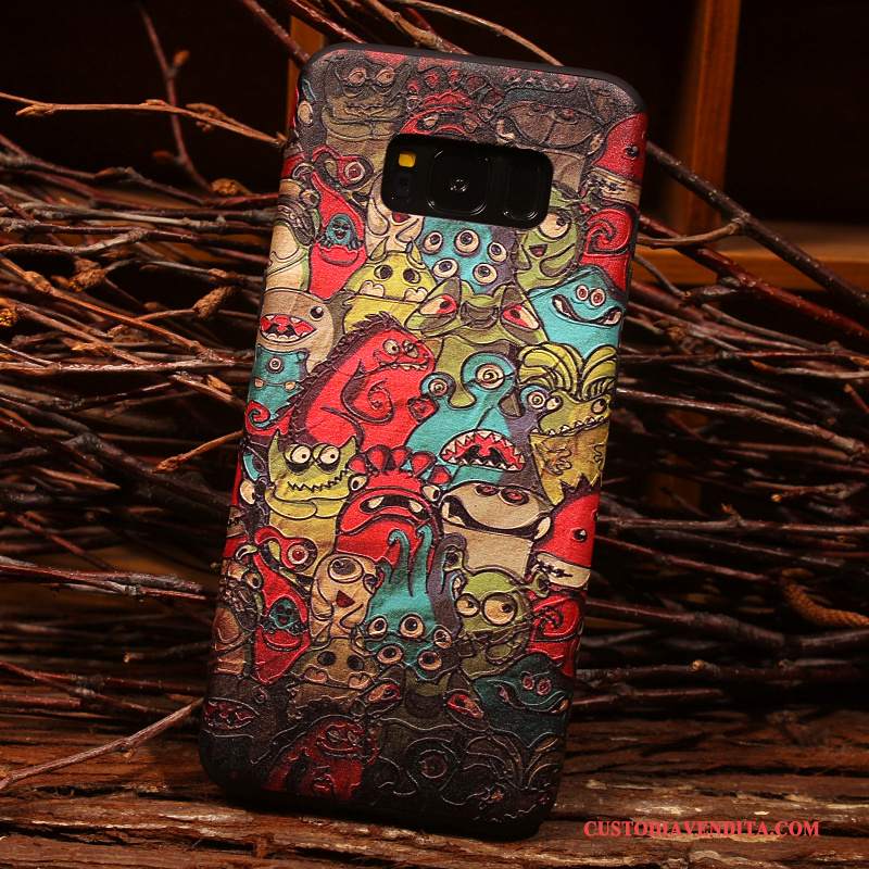 Custodia Samsung Galaxy S8 Colore Tutto Incluso Macchiati, Cover Samsung Galaxy S8 Goffratura Telefono Anti-caduta