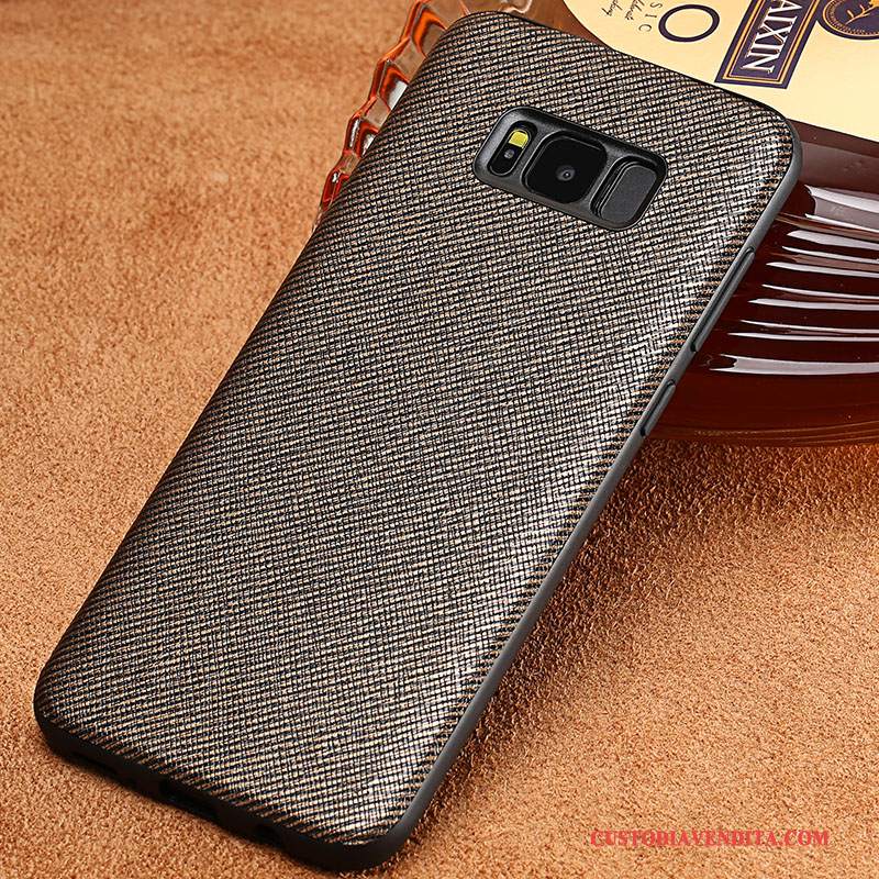 Custodia Samsung Galaxy S8 Creativo Anti-caduta Nero, Cover Samsung Galaxy S8 Pelle Telefono Tutto Incluso