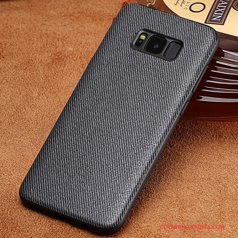 Custodia Samsung Galaxy S8 Creativo Anti-caduta Nero, Cover Samsung Galaxy S8 Pelle Telefono Tutto Incluso