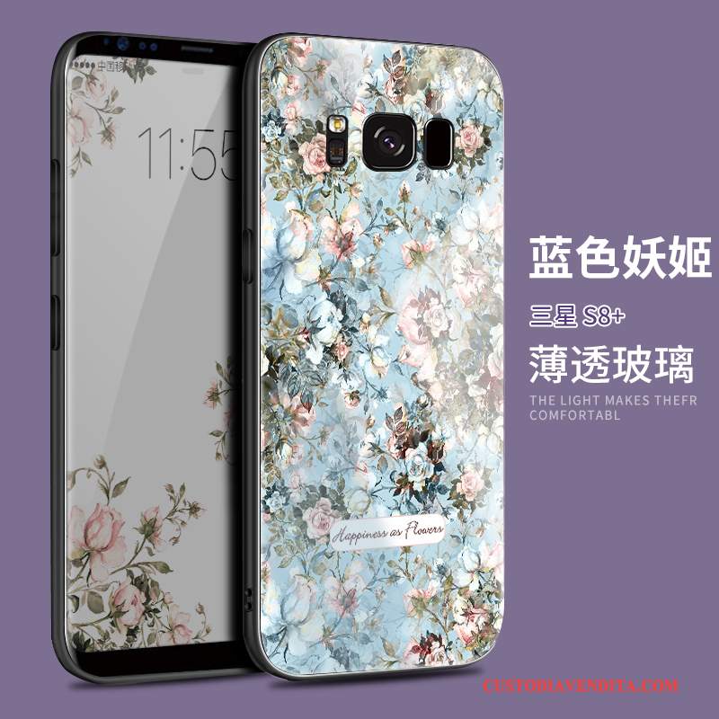 Custodia Samsung Galaxy S8+ Creativo Anti-caduta Rosa, Cover Samsung Galaxy S8+ Protezione Di Personalità Vetro