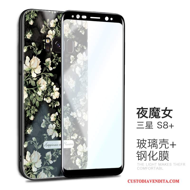 Custodia Samsung Galaxy S8+ Creativo Anti-caduta Rosa, Cover Samsung Galaxy S8+ Protezione Di Personalità Vetro