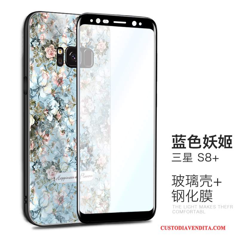 Custodia Samsung Galaxy S8+ Creativo Anti-caduta Rosa, Cover Samsung Galaxy S8+ Protezione Di Personalità Vetro