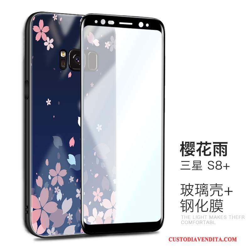 Custodia Samsung Galaxy S8+ Creativo Anti-caduta Rosa, Cover Samsung Galaxy S8+ Protezione Di Personalità Vetro