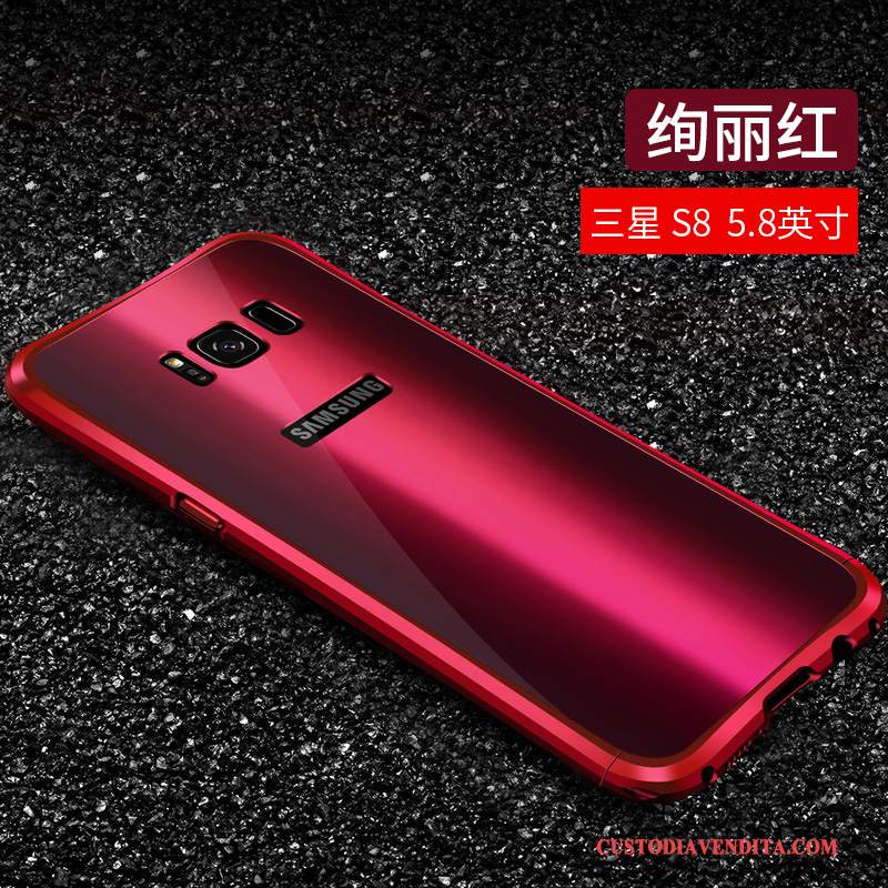 Custodia Samsung Galaxy S8 Creativo Anti-caduta Tutto Incluso, Cover Samsung Galaxy S8 Protezione Di Personalità Rosso