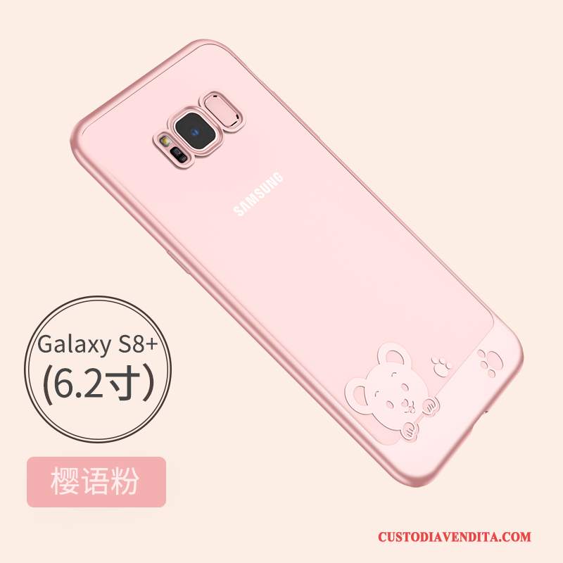 Custodia Samsung Galaxy S8+ Creativo Blu Scuro Di Personalità, Cover Samsung Galaxy S8+ Silicone Anti-caduta Trasparente