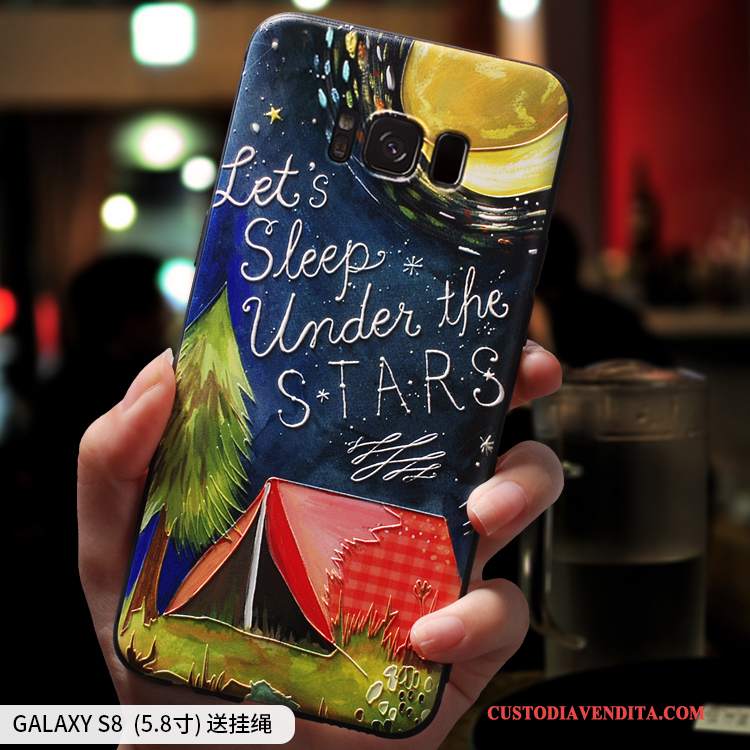 Custodia Samsung Galaxy S8 Creativo Di Personalità Morbido, Cover Samsung Galaxy S8 Silicone Tutto Incluso Anti-caduta