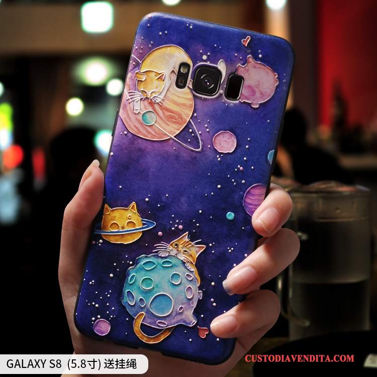 Custodia Samsung Galaxy S8 Creativo Di Personalità Morbido, Cover Samsung Galaxy S8 Silicone Tutto Incluso Anti-caduta