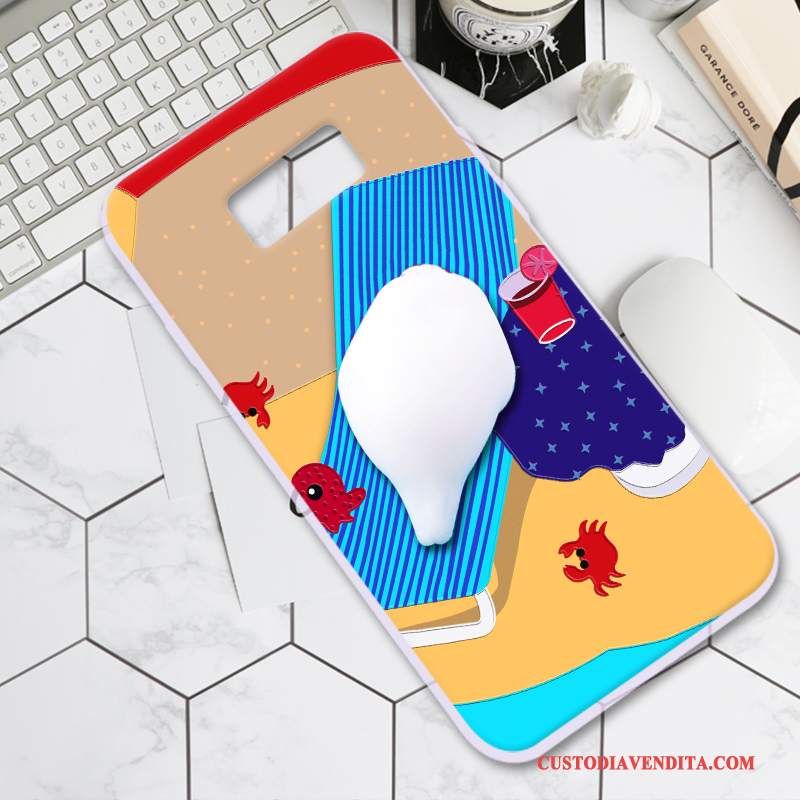 Custodia Samsung Galaxy S8+ Creativo Di Personalitàtelefono, Cover Samsung Galaxy S8+ Silicone Morbido Blu Chiaro