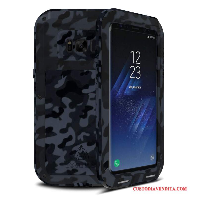 Custodia Samsung Galaxy S8 Creativo Metallo Tendenza, Cover Samsung Galaxy S8 Telefono Verde