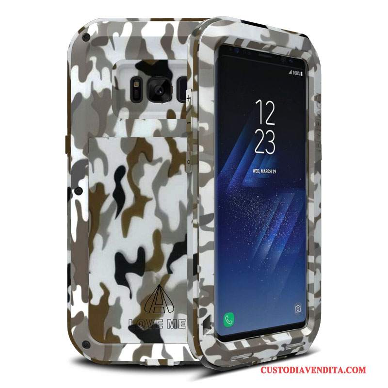 Custodia Samsung Galaxy S8 Creativo Metallo Tendenza, Cover Samsung Galaxy S8 Telefono Verde