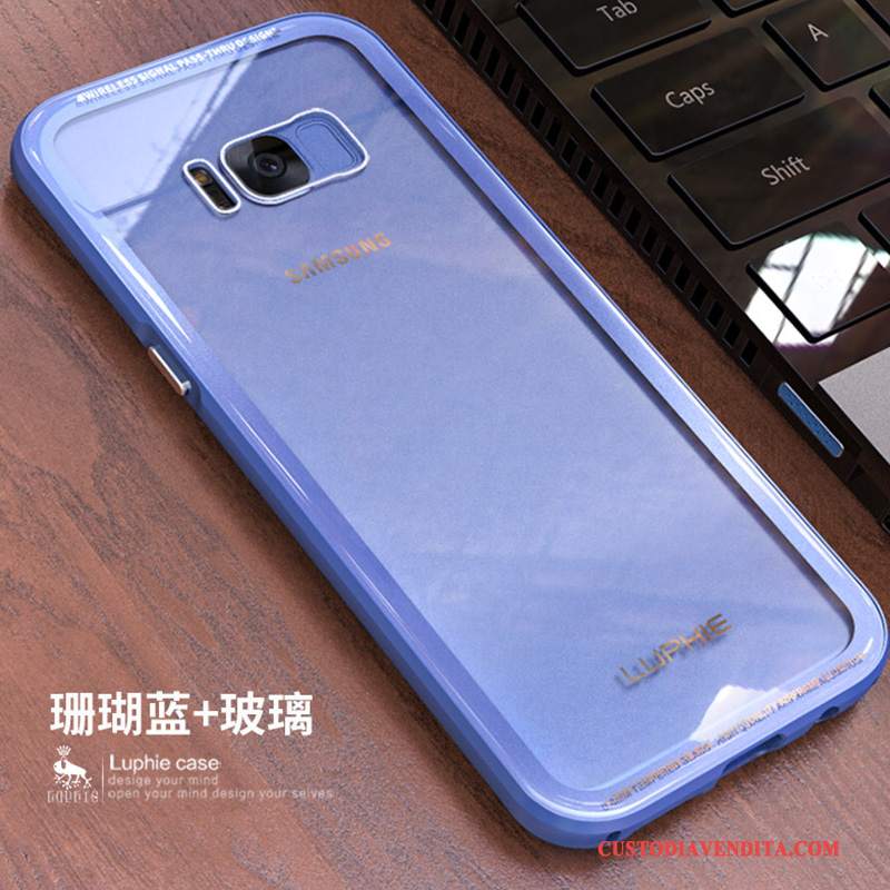 Custodia Samsung Galaxy S8 Creativo Nero Telaio, Cover Samsung Galaxy S8 Protezione Metallotelefono