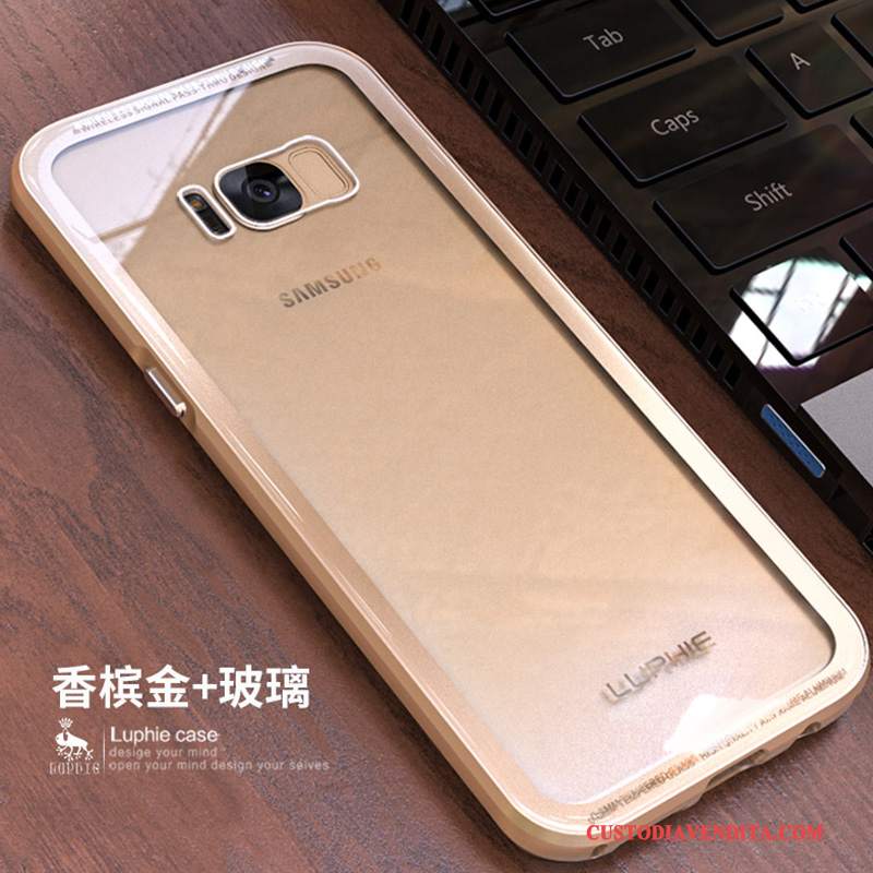 Custodia Samsung Galaxy S8 Creativo Nero Telaio, Cover Samsung Galaxy S8 Protezione Metallotelefono