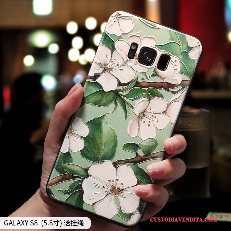 Custodia Samsung Galaxy S8 Creativo Ornamenti Appesitelefono, Cover Samsung Galaxy S8 Silicone Tutto Incluso Morbido