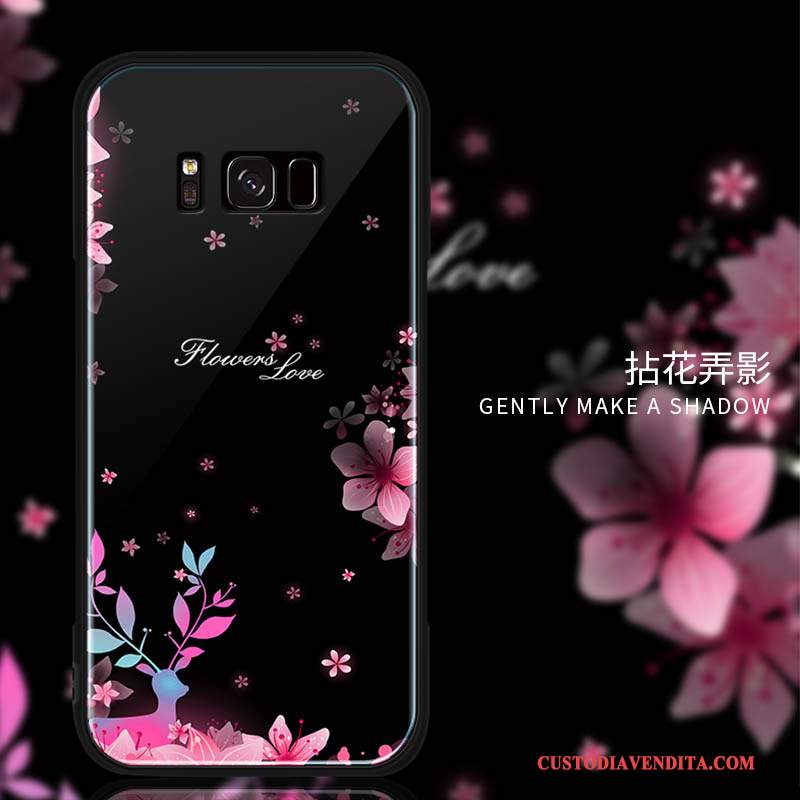 Custodia Samsung Galaxy S8 Creativo Rosa Tutto Incluso, Cover Samsung Galaxy S8 Protezione Vetro Di Personalità