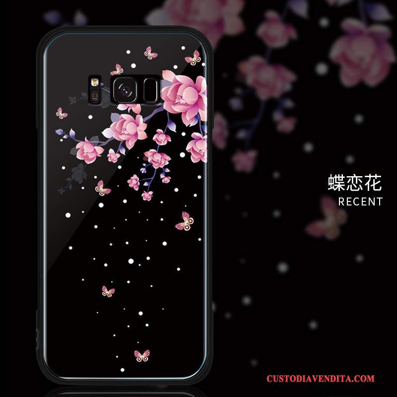 Custodia Samsung Galaxy S8 Creativo Rosa Tutto Incluso, Cover Samsung Galaxy S8 Protezione Vetro Di Personalità