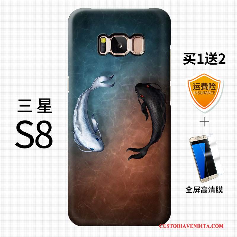 Custodia Samsung Galaxy S8+ Creativo Stile Cinese Macchiati, Cover Samsung Galaxy S8+ Colore Anti-cadutatelefono