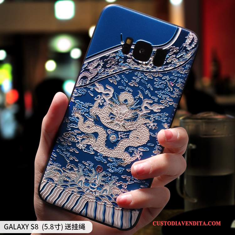 Custodia Samsung Galaxy S8 Creativo Telefono Amanti, Cover Samsung Galaxy S8 Silicone Morbido Tendenza