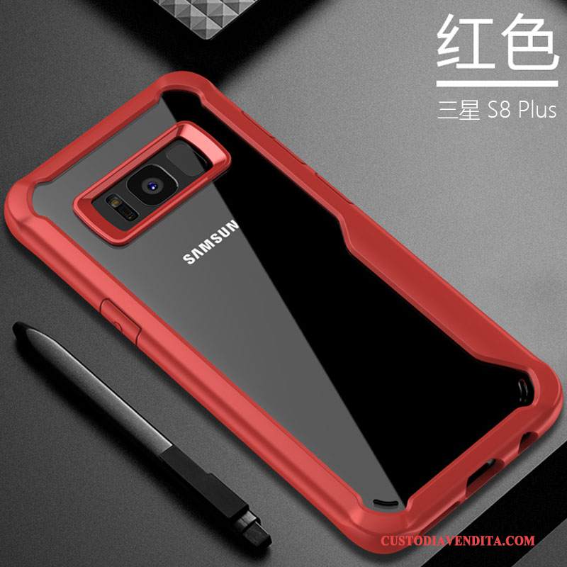 Custodia Samsung Galaxy S8+ Creativo Tutto Incluso Trasparente, Cover Samsung Galaxy S8+ Silicone Grigiotelefono