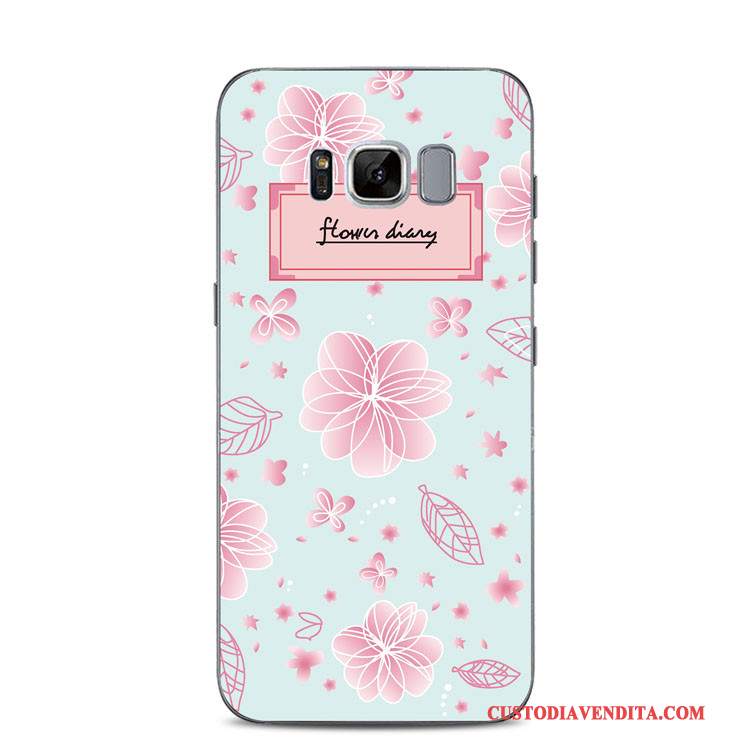 Custodia Samsung Galaxy S8+ Goffratura Limone Blu, Cover Samsung Galaxy S8+ Silicone Supporto Anti-caduta